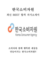 한국소비자원 KCA 최신 BEST 합격 자기소개서!!!!