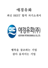 애경유화 영업 최신 BEST 합격 자기소개서!!!!