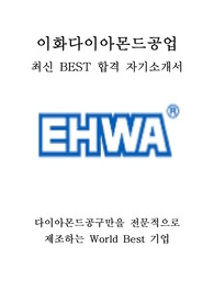 이화다이아몬드공업 해외영업 최신 BEST 합격 자기소개서!!!!