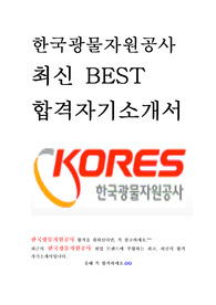 한국광물자원공사 KORES 최신 BEST 합격 자기소개서!!!!
