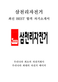 삼천리자전거 영업 최신 BEST 합격 자기소개서!!!!