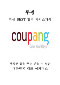 쿠팡 SW 개발 최신 BEST 합격 자기소개서!!!!