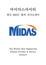 마이다스아이티 마이다스IT 웹/소프트웨어 최신 BEST 합격 자기소개서!!!!