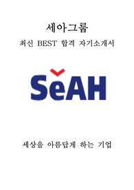 세아그룹 최신 BEST 합격 자기소개서!!!!