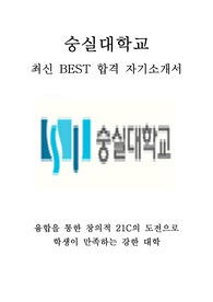 숭실대학교 교직원 일반직 행정 최신 BEST 합격 자기소개서!!!!