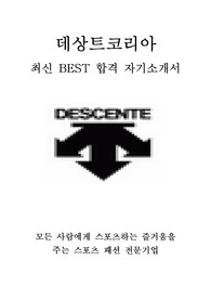 데상트코리아 영업 최신 BEST 합격 자기소개서!!!!