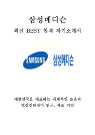 삼성메디슨 고졸 초대졸 최신 BEST 합격 자기소개서!!!!