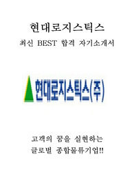 현대로지스틱스 영업 최신 BEST 합격 자기소개서!!!!