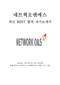 네트웍오앤에스 NETWORK O&amp;S 최신 BEST 합격 자기소개서!!!!