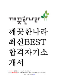깨끗한나라 영업 최신 BEST 합격 자기소개서!!!!