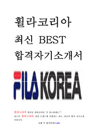 휠라코리아 FILA 최신 BEST 합격 자기소개서!!!!