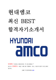 현대엠코 AMCO 건축 최신 BEST 합격 자기소개서!!!!