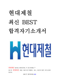 현대제철 최신 BEST 합격 자기소개서!!!!