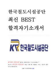 한국철도시설공단 인턴 최신 BEST 합격 자기소개서!!!!