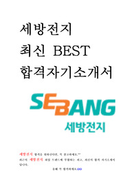 세방전지 최신 BEST 합격 자기소개서!!!!