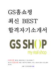 GS홈쇼핑 GS SHOP 최신 BEST 합격 자기소개서!!!!