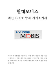 현대모비스 MOBIS 최신 BEST 합격 자기소개서!!!!