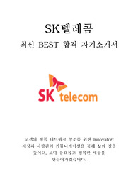 SK텔레콤 인턴 최신 BEST 합격 자기소개서!!!!
