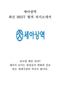 세아상역 영업 최신 BEST 합격 자기소개서!!!!