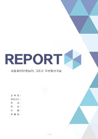 [A+ 레포트] IOT와 무선통신기술 (사물과 인터넷)