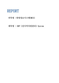 경영정보시스템(MIS) ERP구축사례 A+