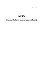 [여성] 정상분만[Normal delivery(NFSD)]  문헌고찰 및 간호과정