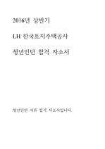 LH 한국토지주택공사 합격 자기소개서, 자소서