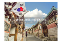 Cultural Dimensions in Korea