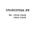 지역사회간호학 케이스스터디 (A+ 받음)