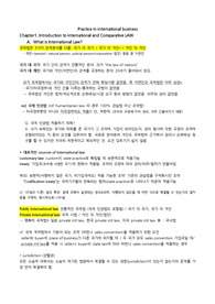 Practice in International Business 중간고사