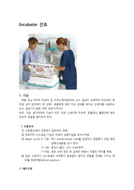 incubator간호 (인큐베이터 간호, 보육기 간호,신생아)