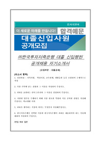 한국투자저축은행 신입사원 채용자기소개서, (지원분야 : 공통)