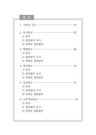 기업의 구조, 주식회사 합명회사 합자회사 유한회사 유한책임회사의 정의, 설립절차도식, 상법상 설립절차