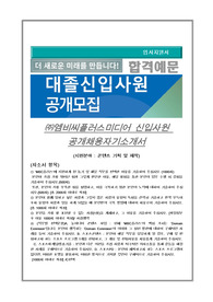 엠비씨미디어플러스 자기소개서