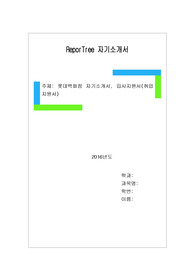 롯데백화점 자기소개서, 입사지원서(취업지원서)