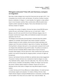 How UK and Germany compare on migration(assignment in Edinburgh University)