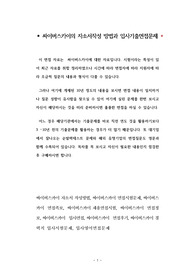 싸이버스카이의 자소서작성 방법과 입사기출면접문제