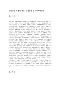 김영란법 시행에 따른 문제점과 향후대책방안0k