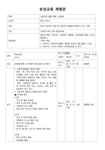 지역사회 보건교육계획안