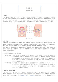 문헌고찰, 부비동염, ENT, 성인, 간호실습,