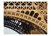 PPT양식 템플릿 배경 - 서양건축사,프랑스,에펠탑1