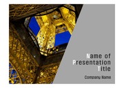PPT양식 템플릿 배경 - 서양건축사,프랑스,에펠탑4