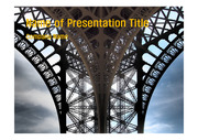 PPT양식 템플릿 배경 - 서양건축사,프랑스,에펠탑2