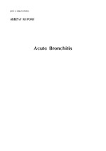 아동간호학 acute bronchitis case study