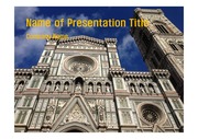 PPT양식 템플릿 배경 - 여행, 이탈리아, 플로렌스2