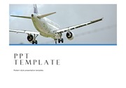 비행기PPT 항공 기내 항공학과 기내서비스 기내안전 비행기PPT템플릿