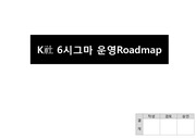 K社 6시그마 운영 Roadmap