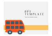 관광객PPT 관광 투어버스 투어관광 여행 주제에 어울리는 PPT템플릿