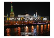 PPT양식 템플릿 배경 - 감각적, 러시아, 모스크바, 도시야경9