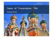 PPT양식 템플릿 배경 - 깔끔, 러시아, 모스크바, 교회3